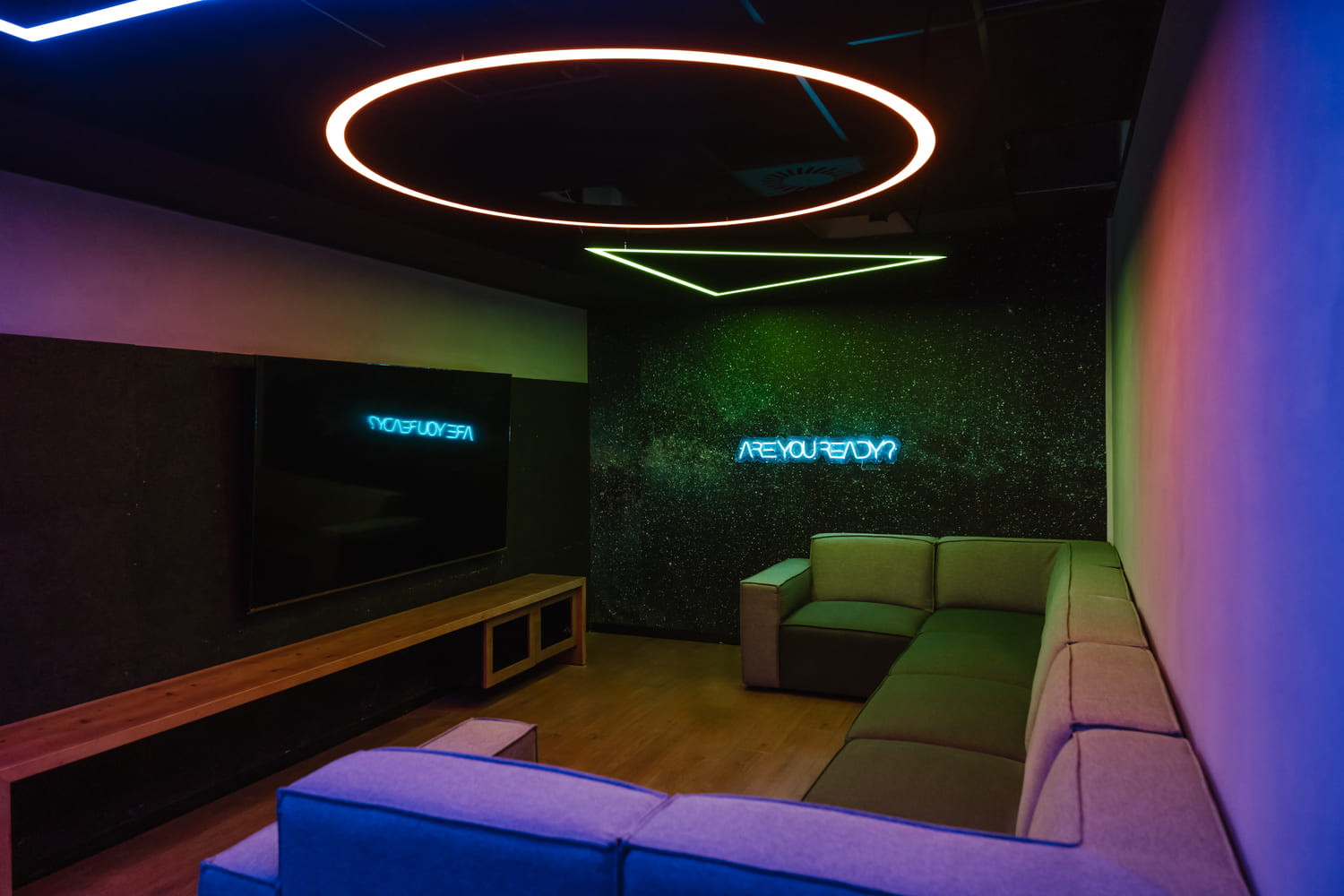 Game room with PS5