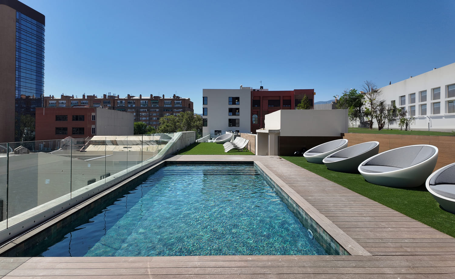 Rooftop swimming pool